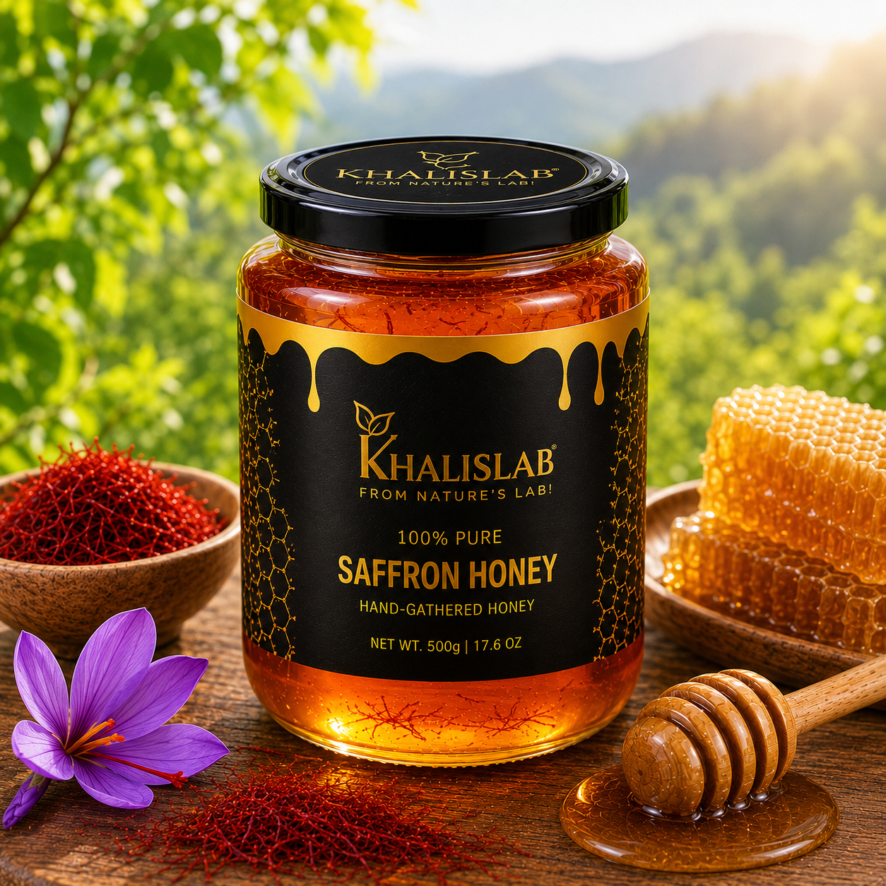 Premium Saffron Honey