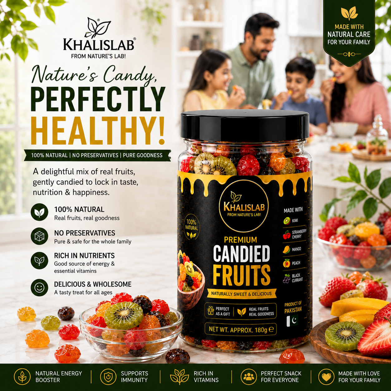 Premium Organic Candied Fruits