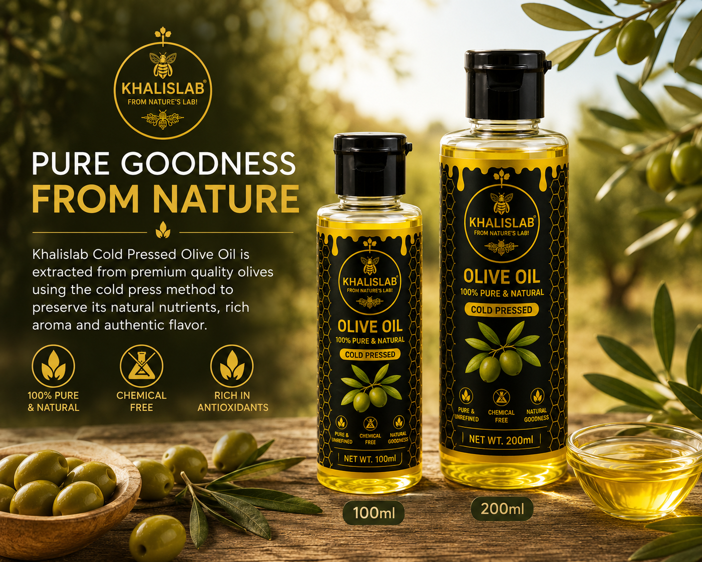 Organic Olive Oil Cold Pressed Oil